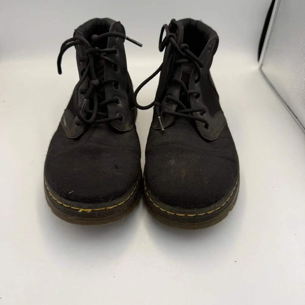 Dr. Martens Bonny Black Extra Tough Nylon Canvas Utility Boots Mens 11 Punk